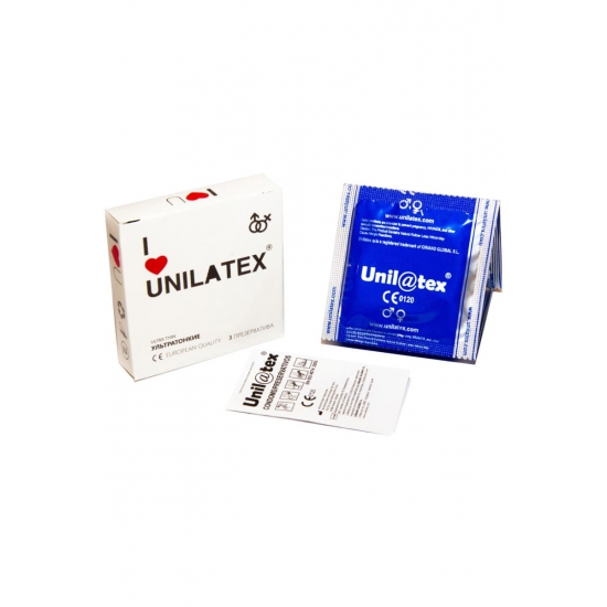 Презервативы «Unilatex Natural Ultrathin» ультратонкие 3 шт