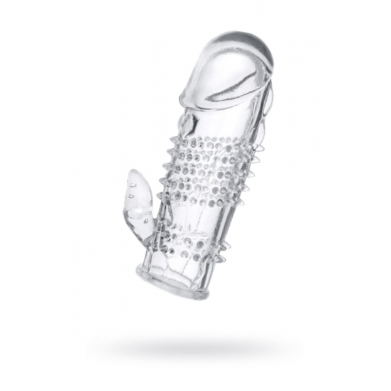 Насадка на пенис Toyfa, прозрачный, 13 см