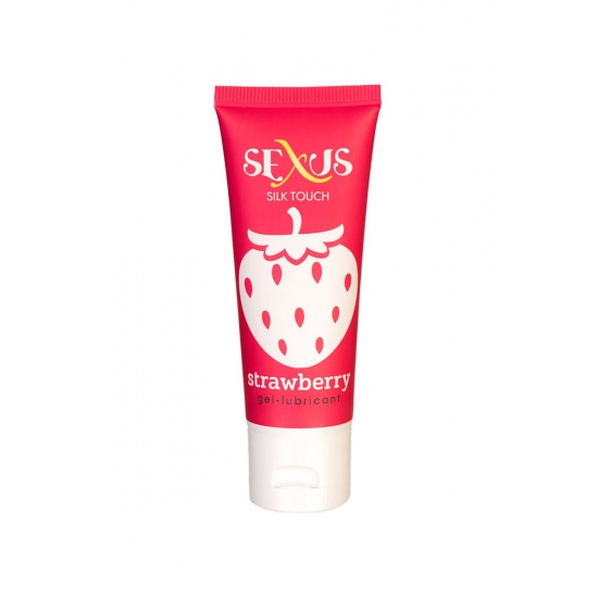 Гель-лубрикант Sexus на водной основе с ароматом клубники Silk Touch Stawberry 50 мл