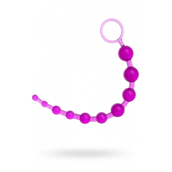 Шарики анальные TOYFA, PVC, фиолетовый, 30 см