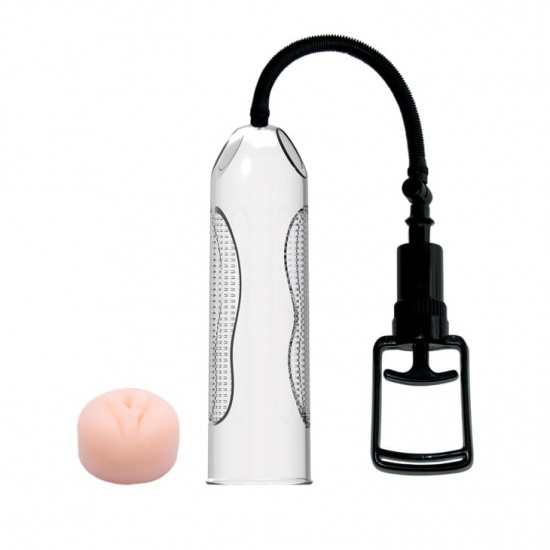 Вакуумная помпа с насадкой-вагиной 24,5 см