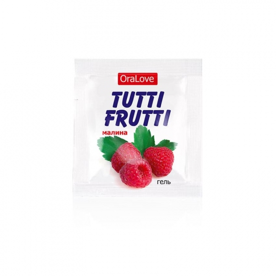Оральный гель «TUTTI-FRUTTI МАЛИНА» в миниатюре, 4 гр