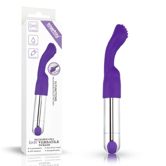 Перезаряжаемый стимулятор IJOY Silicone Versatile Tickler 14,5см, Ø 2см