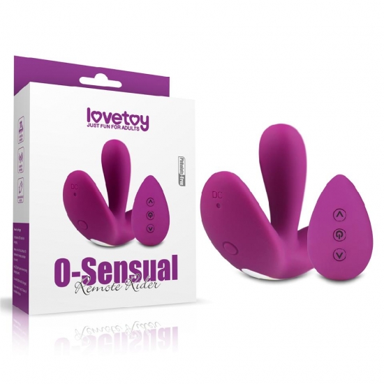 Многофункциональный перезаряжаемый вибростимулятор O-Sensual Remote Rider