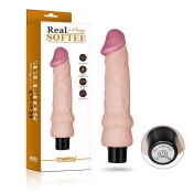 Реалистичный вибратор Real Softee 19,8 см, Ø 3,8 см