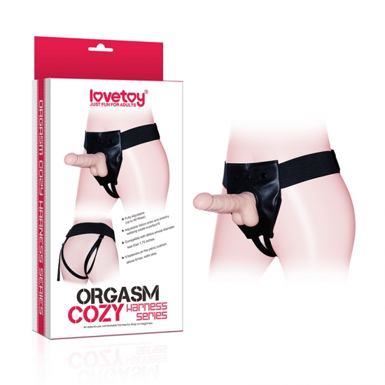 Ремень для страпона Orgasm cozy harness черный