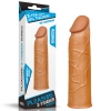 Насадка на пенис мулат Super-Realistic Penis Extension Sleeve, 16,5 см, Ø 3 см
