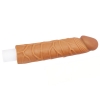 Удлиняющая насадка на пенис Super-Realistic Penis Extension Sleeve мулат, 16,5 см, Ø 3 см