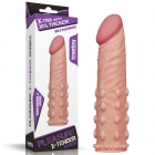 Насадка на пенис удлиняющая Super-Realistic Penis Extension Sleeve, 19 см, Ø 3 см