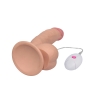 Вибратор реалистик с выносным пультом управленияй The Ultra Soft Dude, 20 см, Ø 5 см