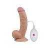 Вибратор реалистик с выносным пультом управленияй The Ultra Soft Dude, 20 см, Ø 5 см