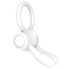 Белое виброкольцо Power Clit Cockring Rabbit