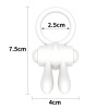 Белое виброкольцо Power Clit Cockring Rabbit