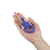 Синее виброкольцо Power Thrill Clit Cockring Ø 2,3 см