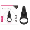 Виброкольцо Power Clit Silicone Cockring черное