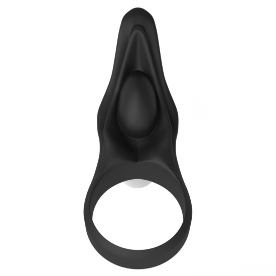 Виброкольцо Power Clit Silicone Cockring черное
