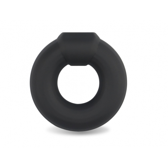 Эрекционное кольцо из медицинского силикона черное Ultra Soft Platinum Ø 2,2 см