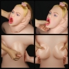 Кукла в позе наездницы с открытым ротиком и большой грудью Jayola Cowgirl