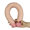 Двойной фаллоимитатор Realistic Slim Ultra Double Dildo 45 см, Ø 4,5 см