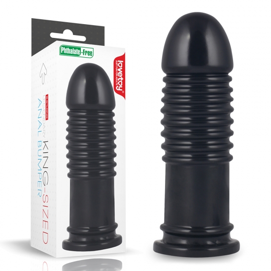 Черный фаллоимитатор King-Sized Anal Bumper 22,5 см,  Ø 5,7