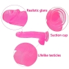 Фаллос на присоске Jelly Studs Crystal Dildo Large розовый