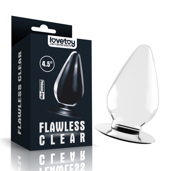 Прозрачная анальная пробка XL Clear Anal Plug, Ø 1 - 6 см