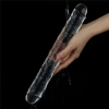 Двойной прозрачный фаллоимитатор Clear Double Dildo, 30 см, Ø 3,5 см