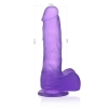 Фиолетовый фаллос Jelly Studs Crystal Dildo Medium 17 см, Ø 3,5 см