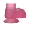 Розовый фаллос Jelly Studs Crystal Dildo Small 15,5 см, Ø 3,5 см
