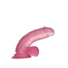Розовый фаллос Jelly Studs Crystal Dildo Small 15,5 см, Ø 3,5 см