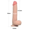 Большой реалистичный фаллос на присоске Skinlike Soft Cock 23,1 см, Ø 4 см