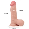 Реалистичный фаллос на присоске Sliding Skin Cock, 19,5 см, Ø 4,5 см