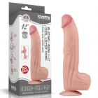 Реалистичный фаллоимитатор на присоске King Sized Sliding Skin Dual Layer Dong, 31 см, Ø 6,2 см