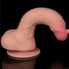 Реалистичный фаллос на присоске Sliding Skin Dual Layer Dong, 19,5 см, Ø 3,5 см