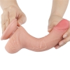 Реалистичный фаллос на присоске Sliding Skin Dual Layer Dong, 19,5 см, Ø 3,5 см