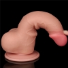 Реалистичный фаллос на присоске Sliding Skin Dual Layer Dong, 19,5 см, Ø 3,6 см