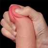 Реалистичный фаллос на присоске Sliding Skin Dual Layer Dong, 19,5 см, Ø 3,6 см
