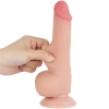 Реалистичный фаллос на присоске Sliding Skin Dual Layer Dong, 19,5 см, Ø 3,6 см