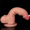 Реалистичный фаллос на присоске Sliding Skin Dual Layer Dong, 20 см, Ø 3,9 см