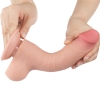 Реалистичный фаллос на присоске Sliding Skin Dual Layer Dong, 20 см, Ø 3,9 см