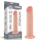 Реалистичный фаллос без мошонки на присоске Sliding Skin Dual Layer Dong, 20 см, Ø 3,8 см