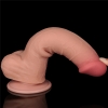 Реалистичный фаллос на присоске Sliding Skin Dual Layer Dong, 20,8 см, Ø 4 см