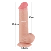 Реалистичный фаллос на присоске Sliding Skin Dual Layer Dong, 20,8 см, Ø 4 см