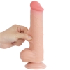 Реалистичный фаллос на присоске Sliding Skin Dual Layer Dong, 20,8 см, Ø 4 см