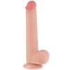 Реалистичный фаллос на присоске Sliding Skin Dual Layer Dong, 22 см, Ø 3,7 см
