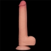 Реалистичный фаллос на присоске Sliding Skin Dual Layer Dong, 22 см, Ø 3,7 см