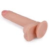Реалистичный фаллоимитатор на присоске с мошонкой Dual-Layered Silicone Cock 18 см, Ø 3,5 см