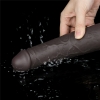 Двухслойный перезаряжаемый ротатор на присоске Platinum Silicone, 20,5 см, Ø 4,8 см