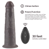 Двухслойный перезаряжаемый ротатор на присоске Platinum Silicone, 20,5 см, Ø 4,8 см