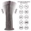 Двухслойный перезаряжаемый ротатор на присоске Platinum Silicone, 20,5 см, Ø 4,8 см